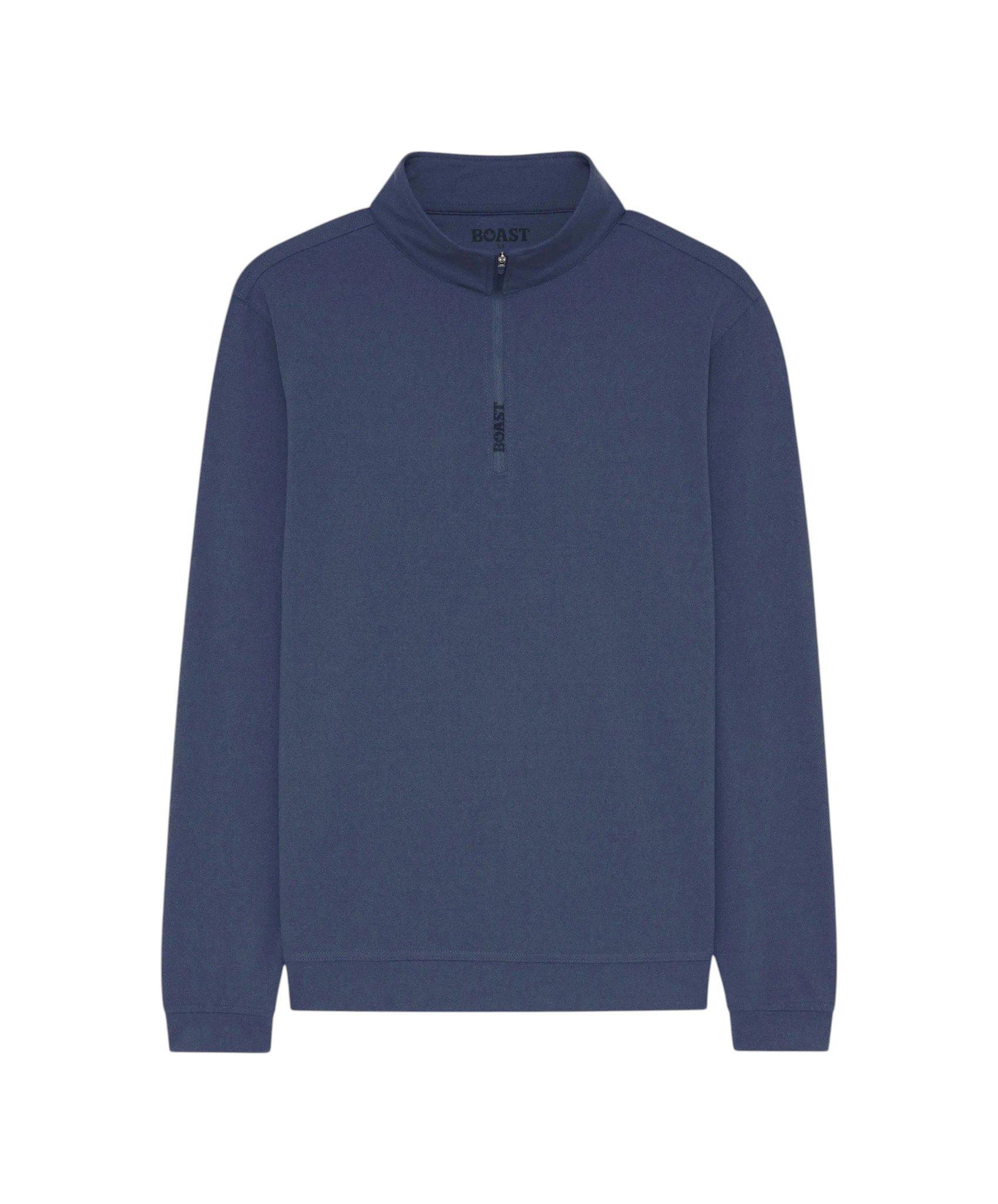Boast Men's Greenwich Quarter Zip 2.0 - Vintage Navy - VINTAGE NAVY